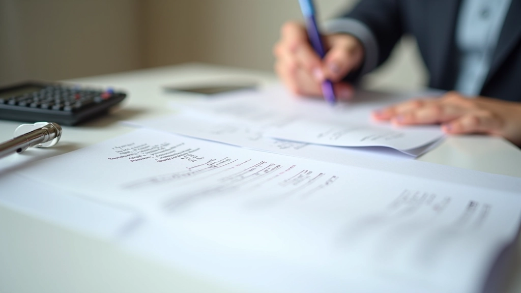 Documentos de nómina y cálculos de pagas extras en escritorio profesional