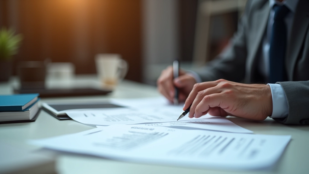 Persona revisando su nómina con documentos sobre la mesa, buscando cambios en la retención IRPF